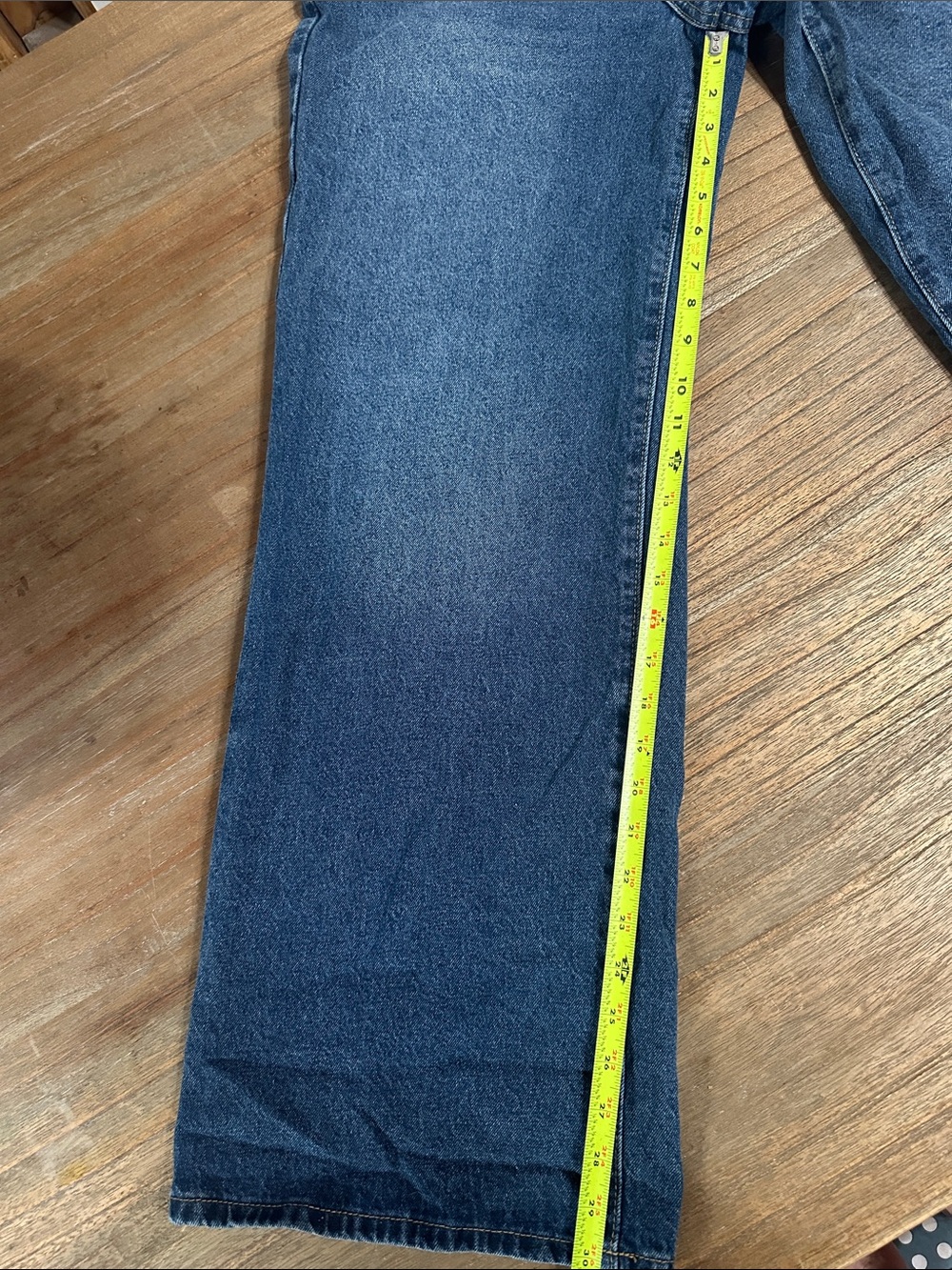 12th Tribe Dawson Medium Low Rise Wide-Leg Jeans. Sz. 30 vintage blue. - Picture 6 of 8